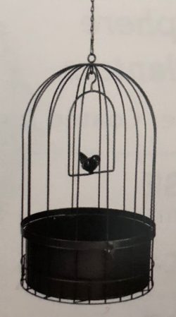 Bird Cage Hanging Basket with Metal Liner2
